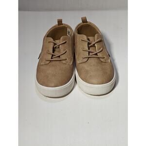 OshKosh B'gosh Brown Low Top Sneakers Kids Synthetic Lace Up Size 7 toddler